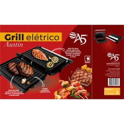 Grill Elétrico Sanduicheira 2 Chapas Antiaderentes 220volts - 9