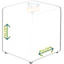 Ver imagem 3 de Puff Quadrado Tecido Suede Premium Cinza