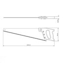 Ver imagem 5 de Serrote Tramontina Supercut 22" com 7 Dentes por Polegada Lâmina em Aço e Cabo de Madeira Tramontina