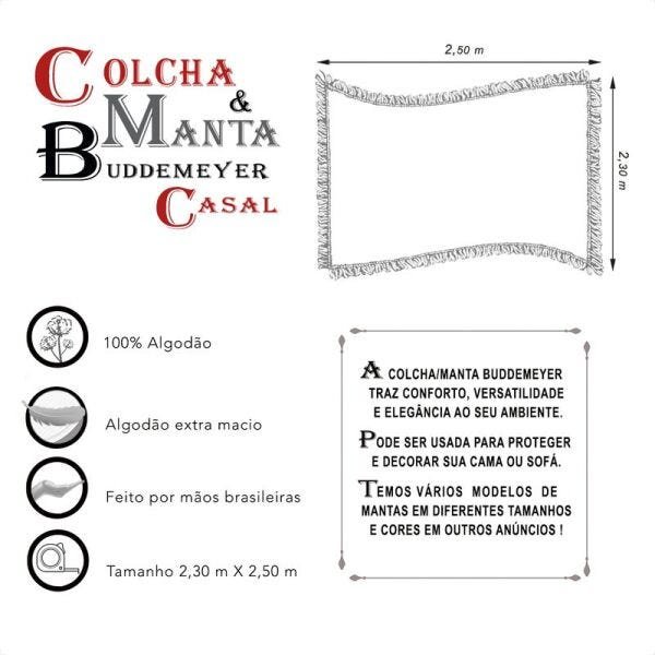 Colcha de Casal In Design com Franja Goiaba - Buddemeyer - 2
