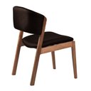 Ver imagem 6 de Kit 2 Cadeiras Decorativa Sala de Jantar Luxo Luna Facto Marrom - Mozzelar
