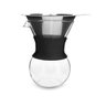 Passador Café Vidro E Coador Inox 350 Ml Alça Silicone Mimo - 1
