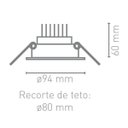 Ver imagem 2 de Spot LED Embutir Recuado Redondo 8W Blumenau