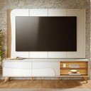 Ver imagem 2 de Rack com Painel Salerno C04 para TV 65" 216cm MDF-MDP com LED Off White Lyam Decor