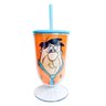 Taça com Canudo Fred Flintstone - 600ml - 1