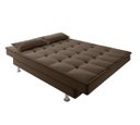 Ver imagem 4 de Sofá Cama Andradas Suede Choco - Mamflex