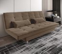 Ver imagem 1 de Sofá Cama Andradas Suede Choco - Mamflex