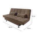 Ver imagem 5 de Sofá Cama Andradas Suede Choco - Mamflex
