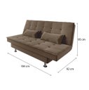 Ver imagem 5 de Sofá Cama Andradas Suede Choco - Mamflex