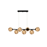 Pendente Jabuticaba Preto 1,20m Mesa Sala de Jantar Bancada - ÂMBAR - 1