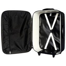 KIT CONJUNTO JOGO 2 MALAS VIAGEM VILLAGE - GRANDE E PEQUENA - Preto - 2