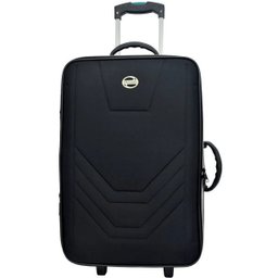 Kit Conjunto Jogo 2 Malas Viagem Village - Média e Grande - Preto - 6 Kit Conjunto Jogo 2 Malas Viagem Village - Média e Grande - Preto - 6