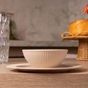 Ver imagem 4 de Jogo 60 Tigelas 12cm Aveline Bege Melamina Bowls Sopas Sobremesas Buffet Restaurante