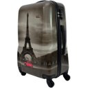 Ver imagem 4 de Kit Conjunto Mala Viagem Torre Eiffel 360 Abs Rígida G M P - Cinza