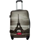 Ver imagem 5 de Kit Conjunto Mala Viagem Torre Eiffel 360 Abs Rígida G M P - Cinza