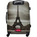 Ver imagem 3 de Kit Conjunto Mala Viagem Torre Eiffel 360 Abs Rígida G M P - Cinza