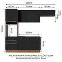 Ver imagem 6 de Cozinha Completa com Armário e Balcão 6 Portas Madesa