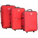 Ver imagem 1 de Kit Conjunto Jogo Malas Viagem Village Grande Média Pequena - Vermelho