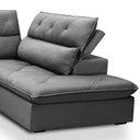 Ver imagem 7 de Sofá 3 Lugares Retrátil Reclinável Chaise Direito 258cm Bergen F04 Veludo Grafite - Lyam Decor