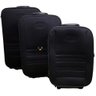 Kit Conjunto Jogo Malas Viagem Paiva Grande Média Pequena - Preto - 1