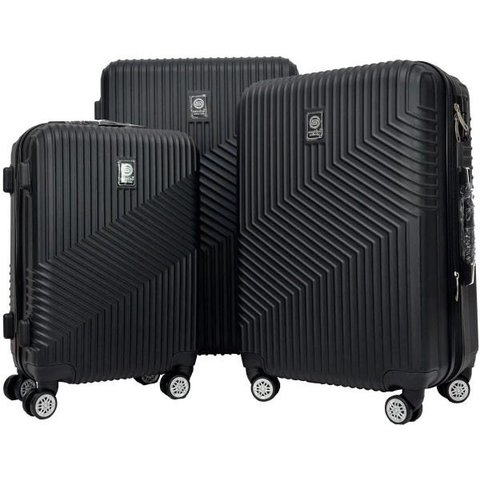 Kit Conjunto Mala Viagem Santino 7003 Expansor 360 Tsa G M P - Preto