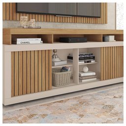 Rack Com Painel Para TV até 65 Polegadas Life Marrom Caemmun - 6
