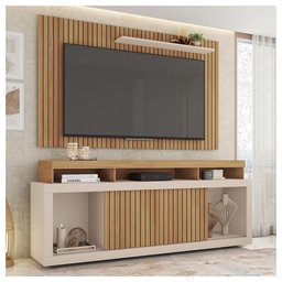 Rack Com Painel Para TV até 65 Polegadas Life Marrom Caemmun - 1