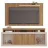 Rack Com Painel Para TV até 65 Polegadas Life Marrom Caemmun - 4