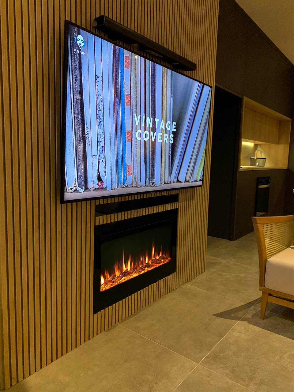 Lareira Elétrica Ecológica Wgrif- Rubi 36" - (Cor Preta) - 2