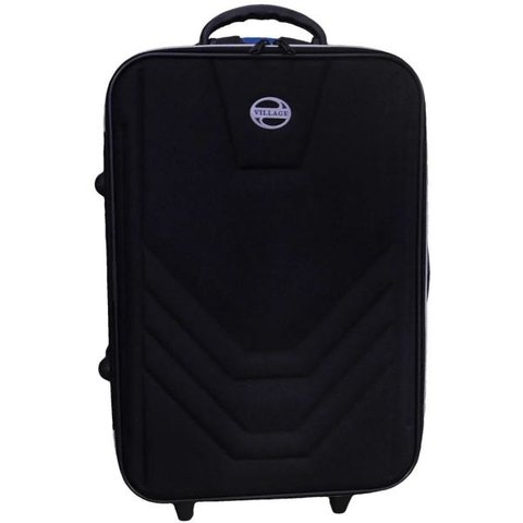 Mala Viagem Pequena Bordo Rodinhas Village Rígida boa e barata - Preto