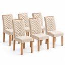 Ver imagem 3 de Conjunto 6 Cadeiras para Sala de Jantar Carol