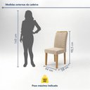 Ver imagem 4 de Conjunto 6 Cadeiras para Sala de Jantar Carol