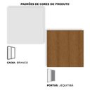 Ver mais imagens de Guarda Roupa Solteiro 2 Portas de Correr Espelho Rimo New Honduras - Branco/jequitibá