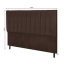 Ver imagem 2 de Cabeceira Leblon Para Cama Box Solteiro 94 Cm Suede Marrom