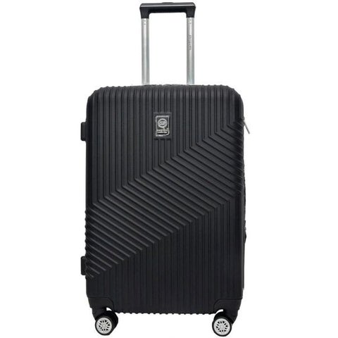 Mala Viagem Santino 7003 Rígida Abs Rodinhas 360 Pequena - Preto
