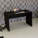 Ver imagem 1 de Mesa Escrivaninha Retangular X Escritório Pé Painel com Passa Cabos 120cm Executive Preto