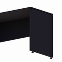 Ver imagem 5 de Mesa Escrivaninha Retangular X Escritório Pé Painel com Passa Cabos 120cm Executive Preto
