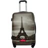 Mala Viagem Torre Eiffel Rígida Abs Rodinhas 360 - Pequena - Cinza - 1