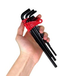 Jogo Chave Allen Extra Longa 1,5-10MM 9 Peças Profissional CRV Corneta - 2