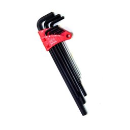 Jogo Chave Allen Extra Longa 1,5-10MM 9 Peças Profissional CRV Corneta - 1