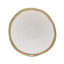 Ver imagem 2 de Bowl Porcelana Branco e Dourado Dubai 15x6cm Wolff