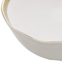 Ver imagem 6 de Bowl Porcelana Branco e Dourado Dubai 15x6cm Wolff