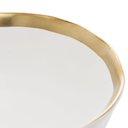 Ver imagem 4 de Bowl Porcelana Branco e Dourado Dubai 15x6cm Wolff