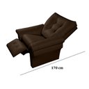 Ver imagem 5 de Poltrona Papai Master Luxo Marrom Reclinável