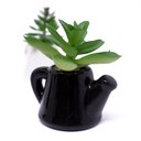 Ver imagem 4 de Kit 6 Suculentas Artificiais com Vaso de Cerâmica 9,5x8x6 Cm - D’Rossi