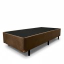 Ver imagem 1 de Cama Box Solteiro Base 188x88:suede Marrom/solteiro