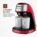 Ver imagem 2 de Cafeteira Elétrica Mondial Smart Coffe Vermelho/inox 500w 127v - C-42-2x-ri