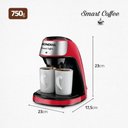 Ver imagem 5 de Cafeteira Elétrica Mondial Smart Coffe Vermelho/inox 500w 127v - C-42-2x-ri