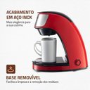 Ver imagem 4 de Cafeteira Elétrica Mondial Smart Coffe Vermelho/inox 500w 127v - C-42-2x-ri