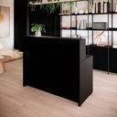Ver imagem 1 de Balcão Atendimento Alto 150 Cm Escritório Recepção F5 Office Cor:preto